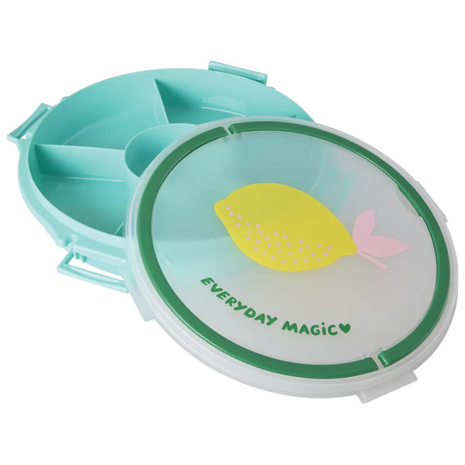 rice snackbox met 6 vakken - lemon | FBOX-SERMI | 1