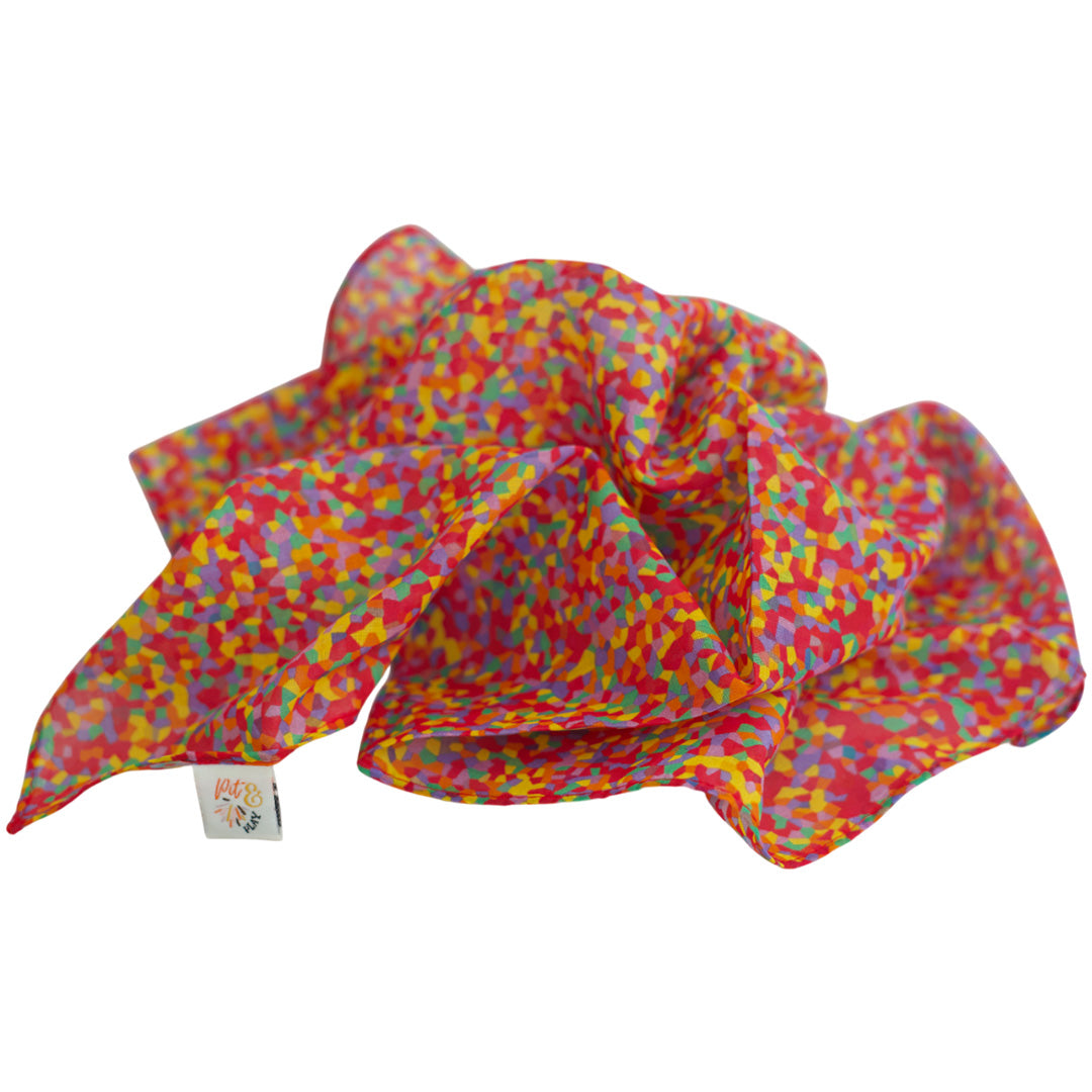 pit and play speeldoek - confetti - 48x48 cm | 6154117671609 | 5