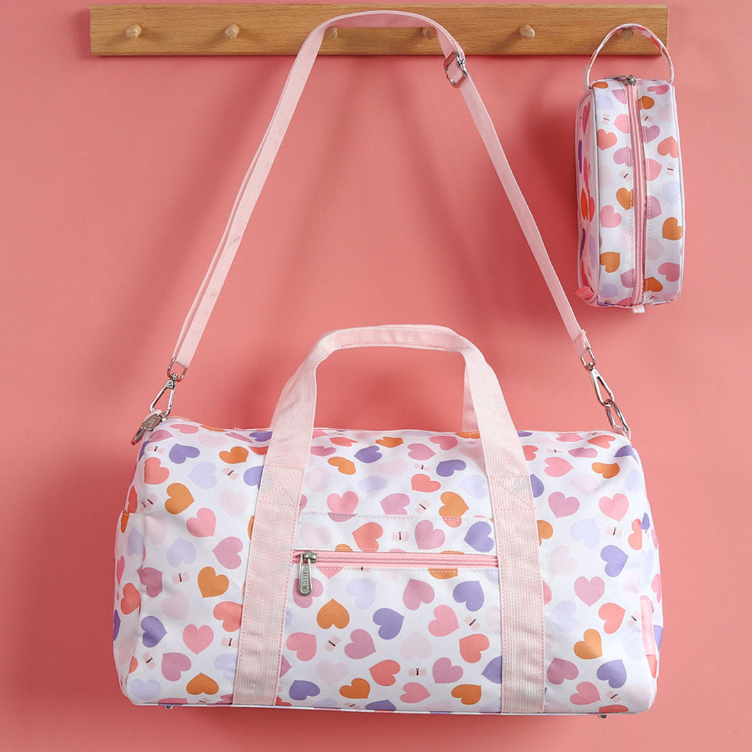 a little lovely company weekendtas hartjes - 46 cm