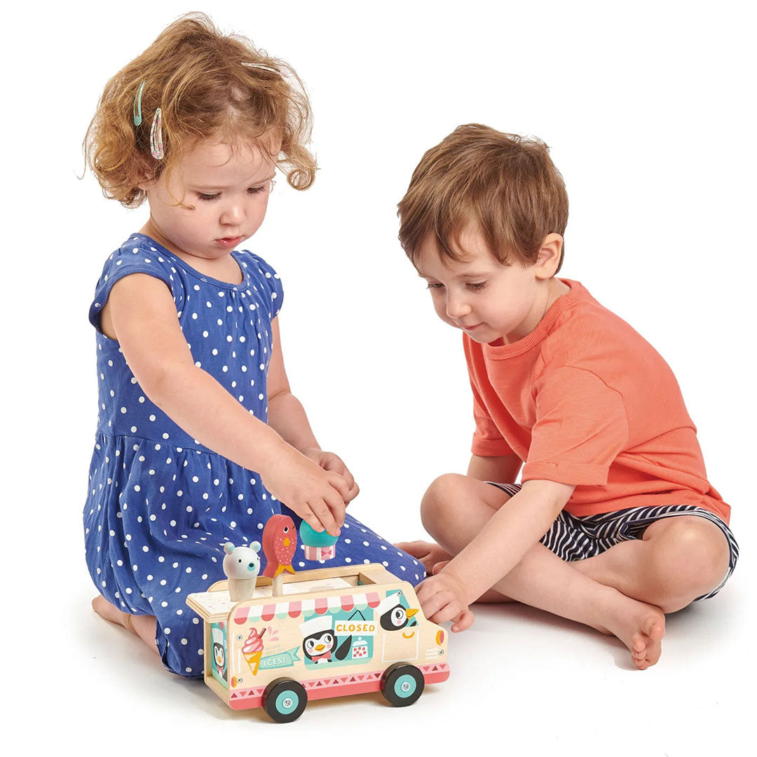 tender leaf toys speelset ijswagen pinguïn | 4608235 | 2