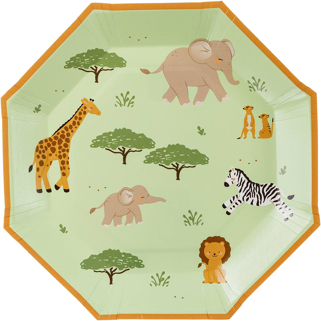 partydeco borden safari - 6st | TPP116 | 1