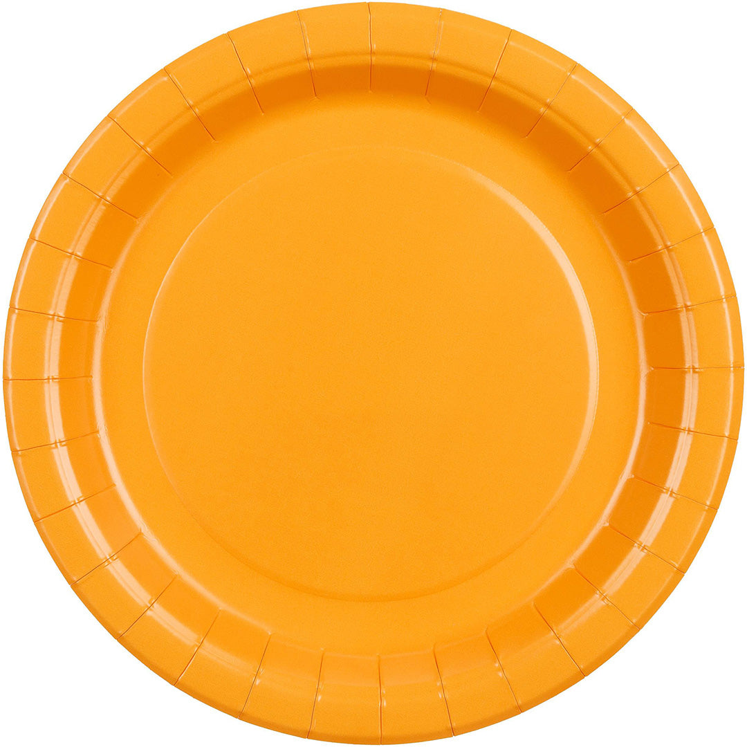 partydeco borden oranje - klein- 6st | TPP90-005J | 1