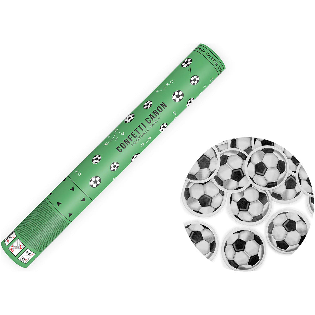 partydeco confetti popper - voetbal | TUKPI40 | 1