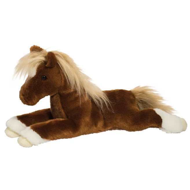 douglas toys knuffelpaard wrangler - 43 cm