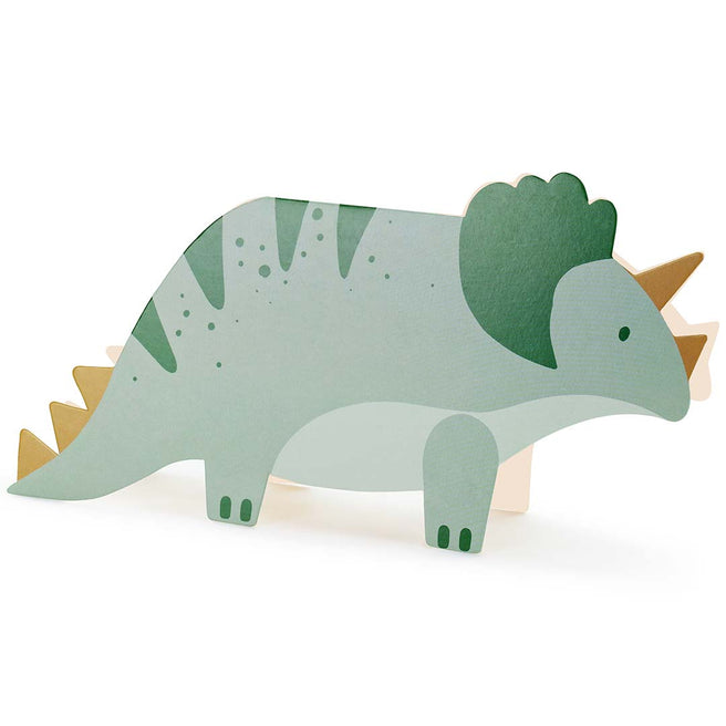 partydeco verjaardagsuitnodigingen - triceratops - 6st | ZPP2 | 1