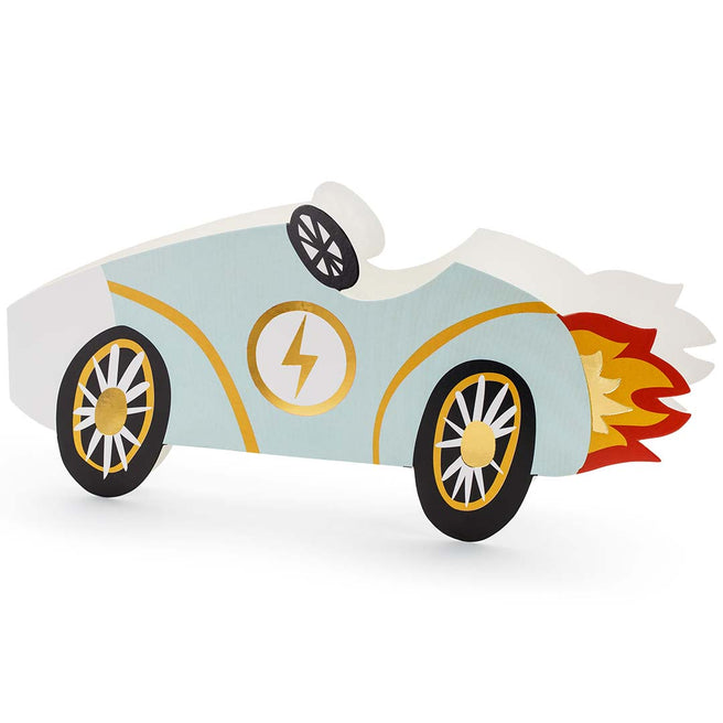 partydeco verjaardagsuitnodigingen - raceauto - 6st | ZPP3 | 1