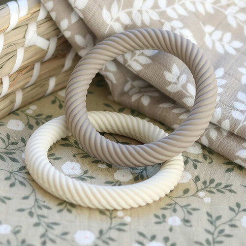 a little lovely company bijtring classic - mushroom cream - 2st | TRCLMC20 | 5