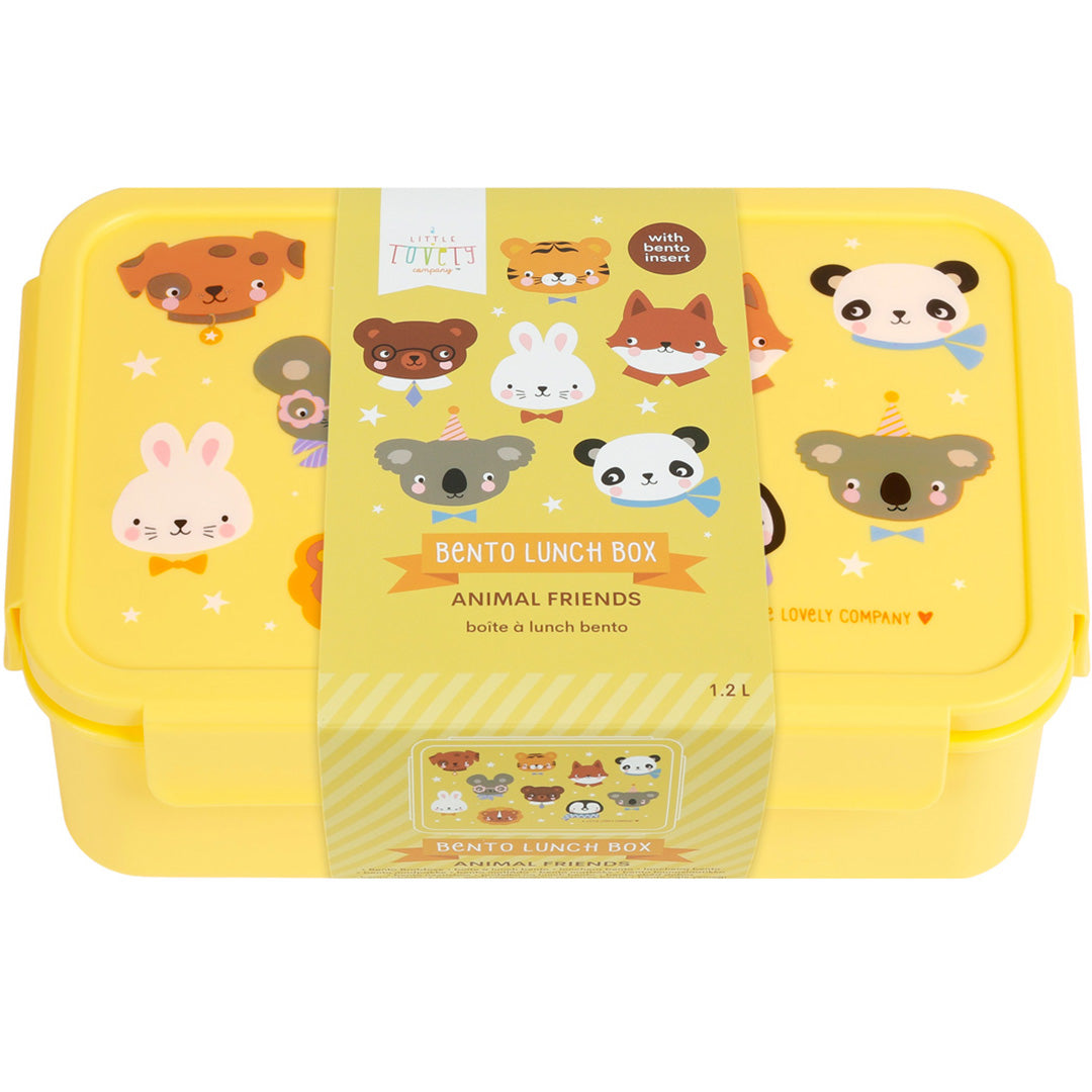 a little lovely company broodtrommel met vakjesblad - dierenvrienden | BBAFYE77 | 4