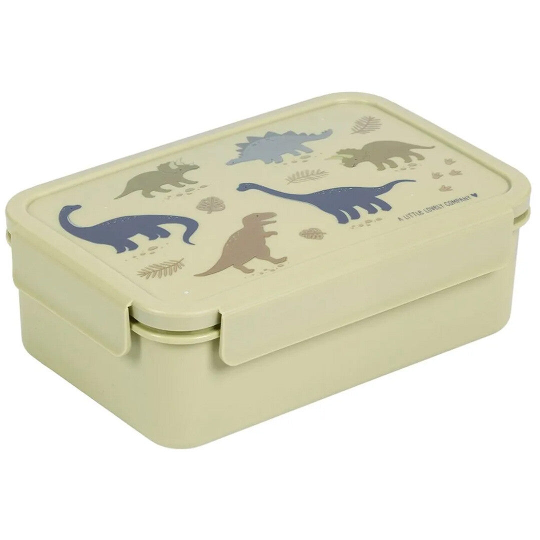 a little lovely company broodtrommel met vakjesblad - dinosaurussen | SBDIGR58 | 0
