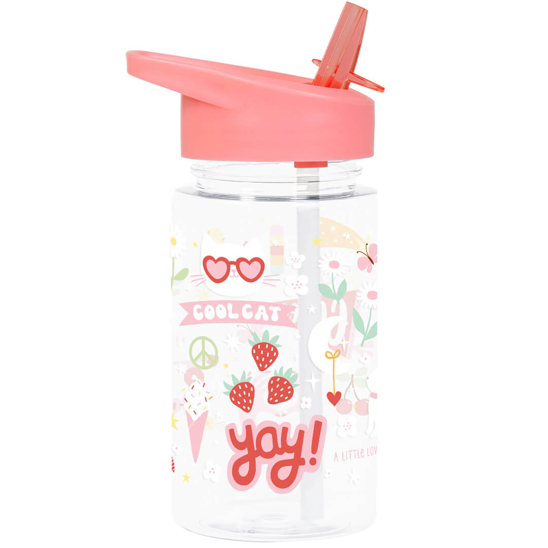 a little lovely company drinkfles met rietje - fun - 450 ml | DBFUCO88 | 1