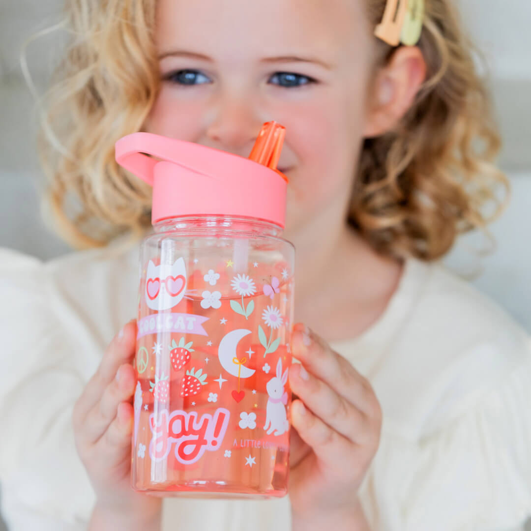 a little lovely company drinkfles met rietje - fun - 450 ml | DBFUCO88 | 2