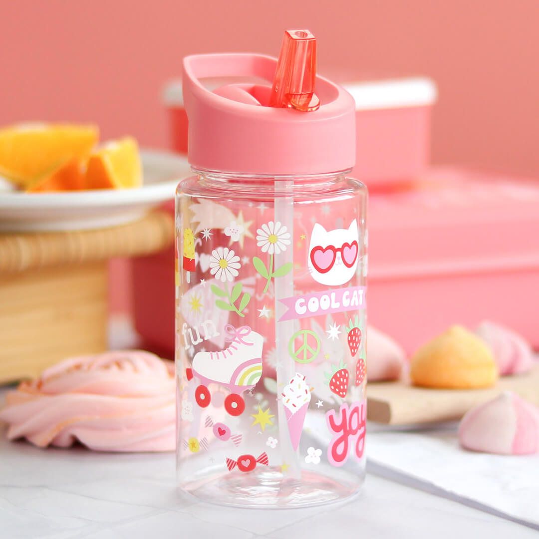 a little lovely company drinkfles met rietje - fun - 450 ml | DBFUCO88 | 5