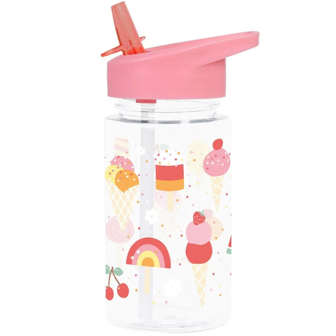 a little lovely company drinkfles met rietje - ijsjes - 450ml | DBICPI65 | 1