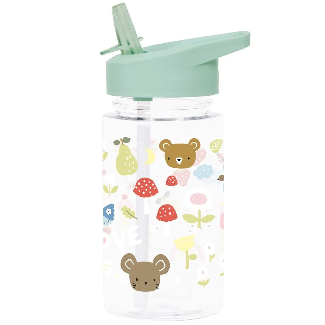 a little lovely company drinkfles met rietje - joy - 450ml  | DBJOMU66 | 1