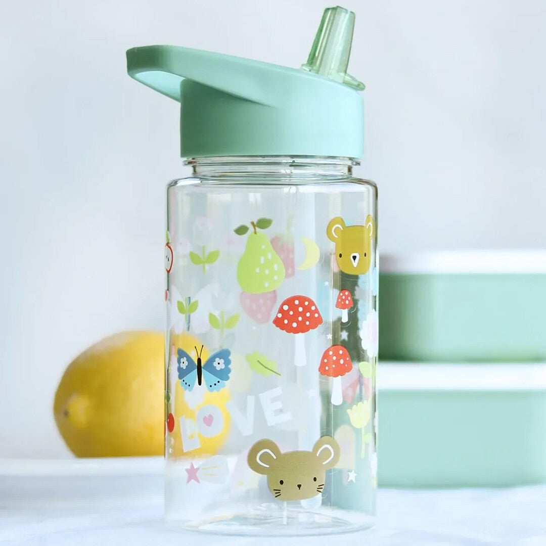 a little lovely company drinkfles met rietje - joy - 450ml  | DBJOMU66 | 2