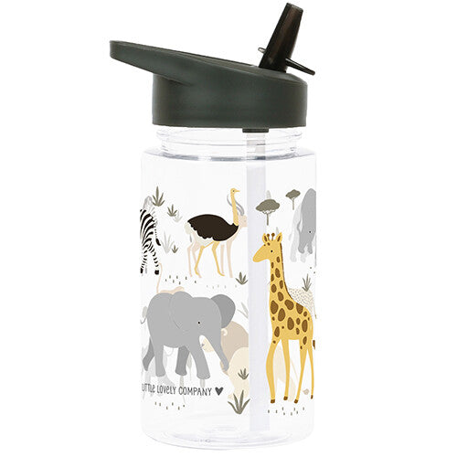 a little lovely company drinkfles met rietje - savanne - 450ml | DBSAGR48 | 1