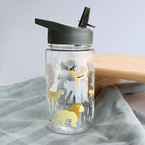 a little lovely company drinkfles met rietje - savanne - 450ml | DBSAGR48 | 2