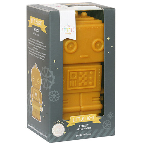 a little lovely company led nachtlampje robot - goud | LLCRGR62 | 7