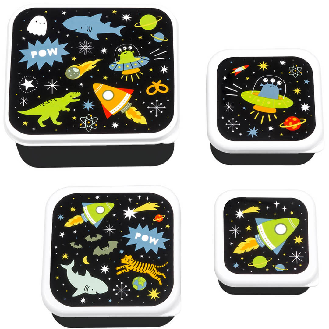 a little lovely company lunchbox set - galaxy - 4st | SBSEGA74 | 1