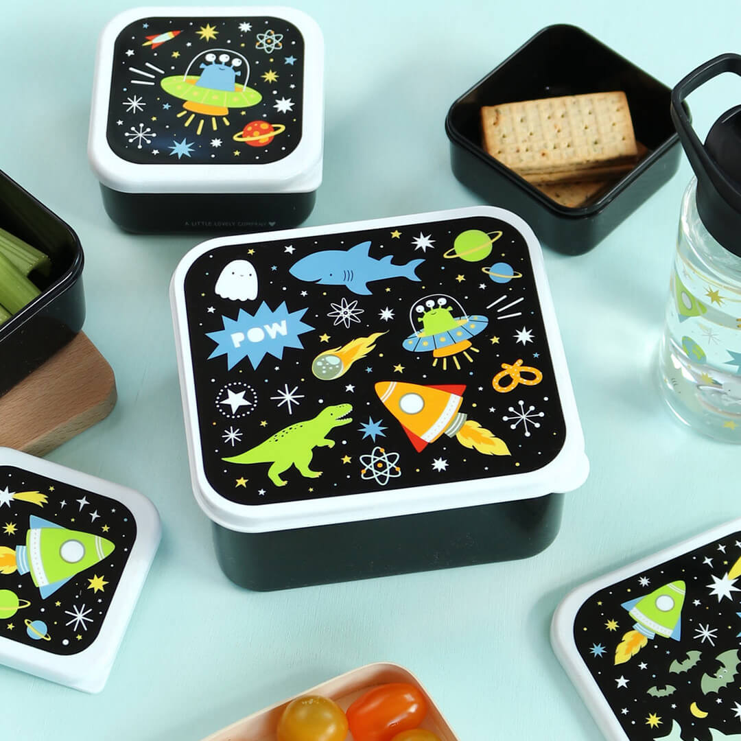 a little lovely company lunchbox set - galaxy - 4st | SBSEGA74 | 2