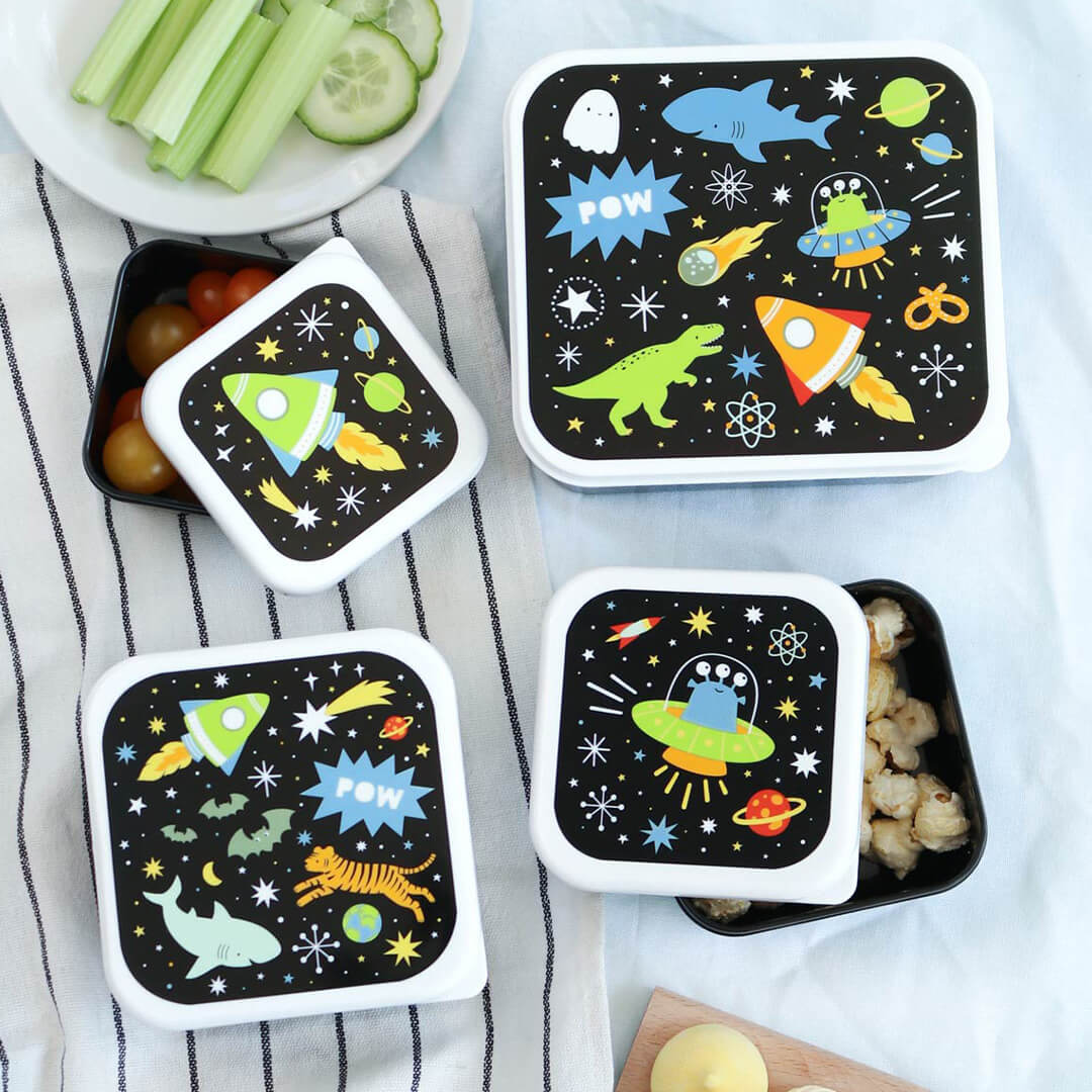 a little lovely company lunchbox set - galaxy - 4st | SBSEGA74 | 3