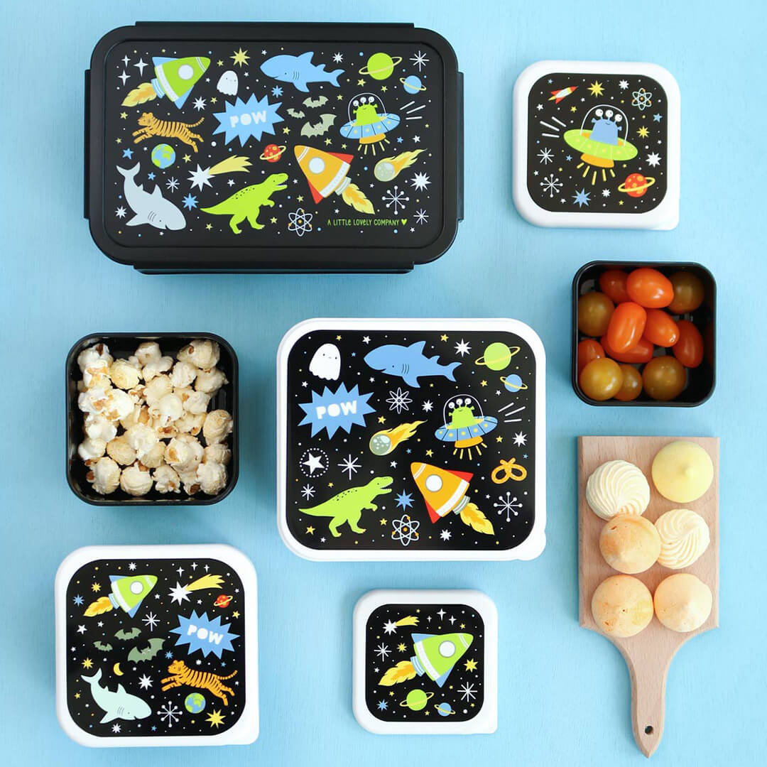 a little lovely company lunchbox set - galaxy - 4st | SBSEGA74 | 5