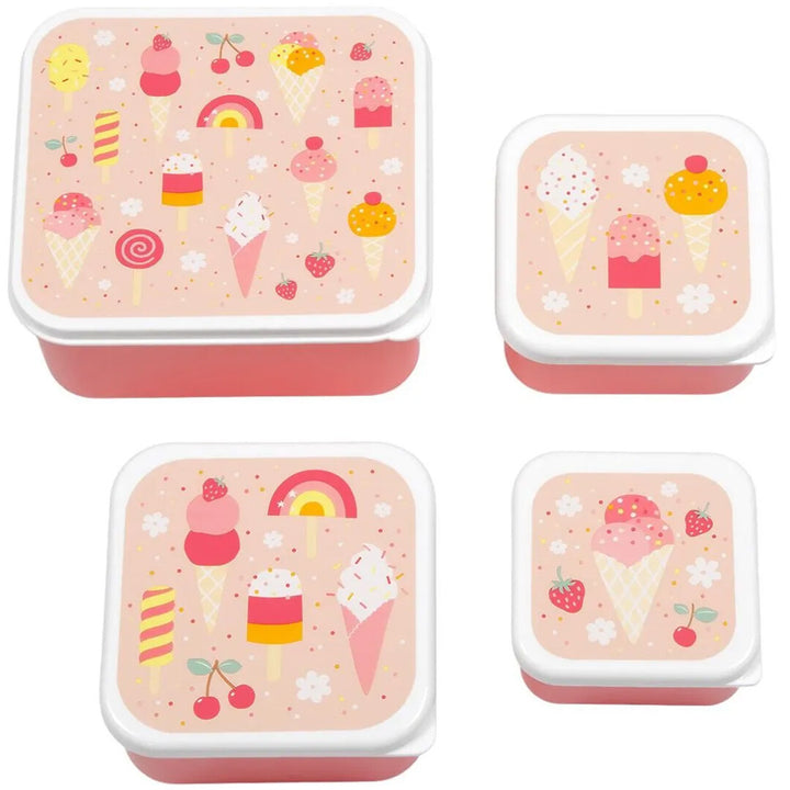 a little lovely company lunchbox set - ijsjes - 4st | SBSEIC61 | 0