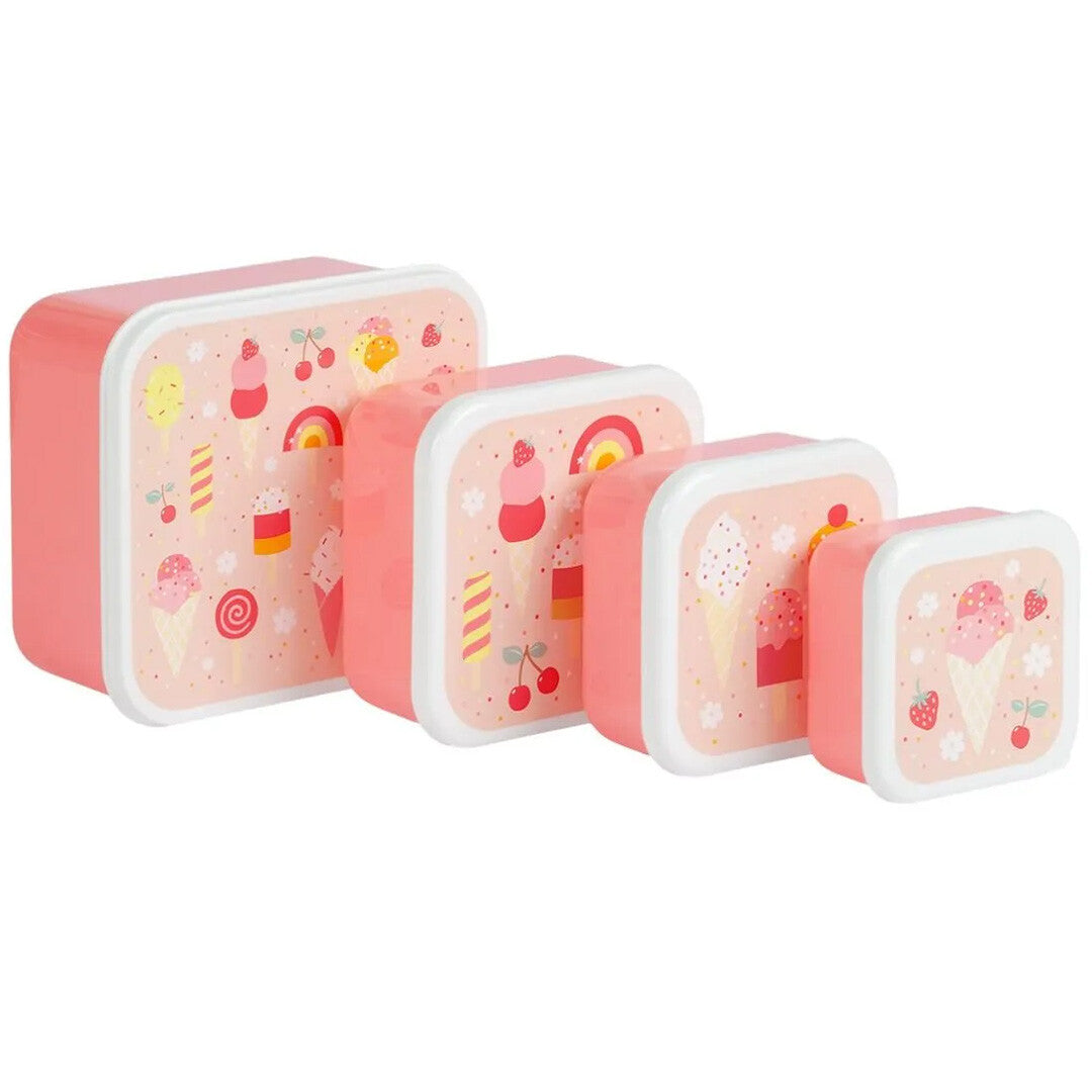 a little lovely company lunchbox set - ijsjes - 4st | SBSEIC61 | 1