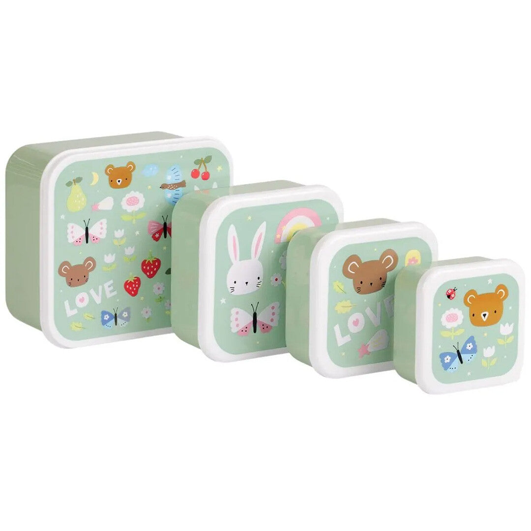 a little lovely company lunchbox set - joy - 4st  | SBSEJO62 | 1