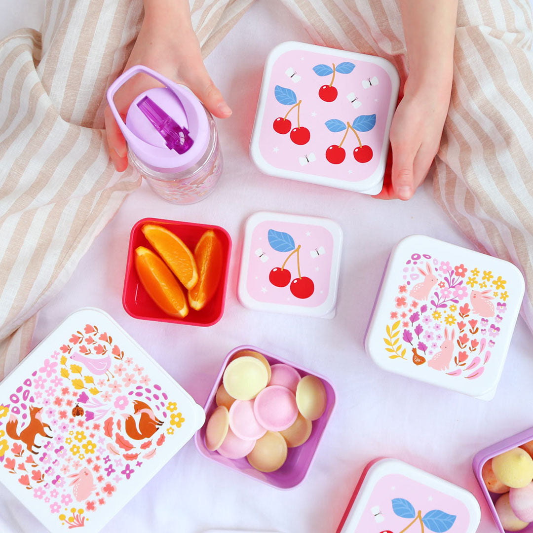 a little lovely company lunchbox set - kersen - 4st | SBSECH82 | 1