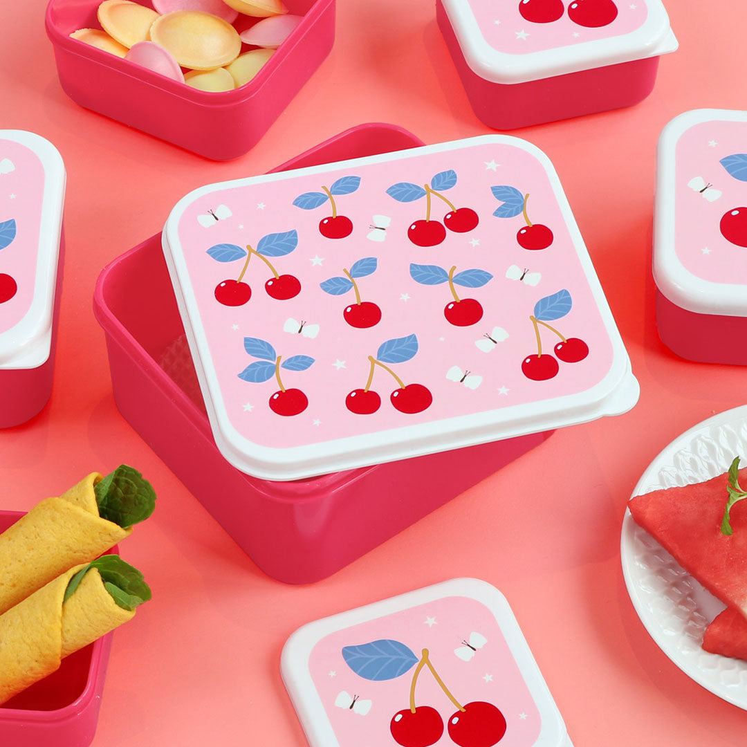 a little lovely company lunchbox set - kersen - 4st | SBSECH82 | 2