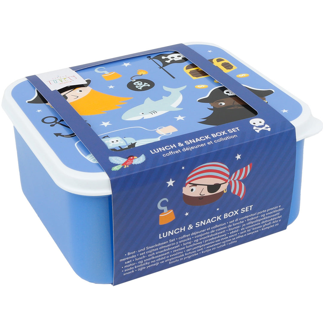 a little lovely company lunchbox set - piraten - 4st | SBSEPI80 | 4