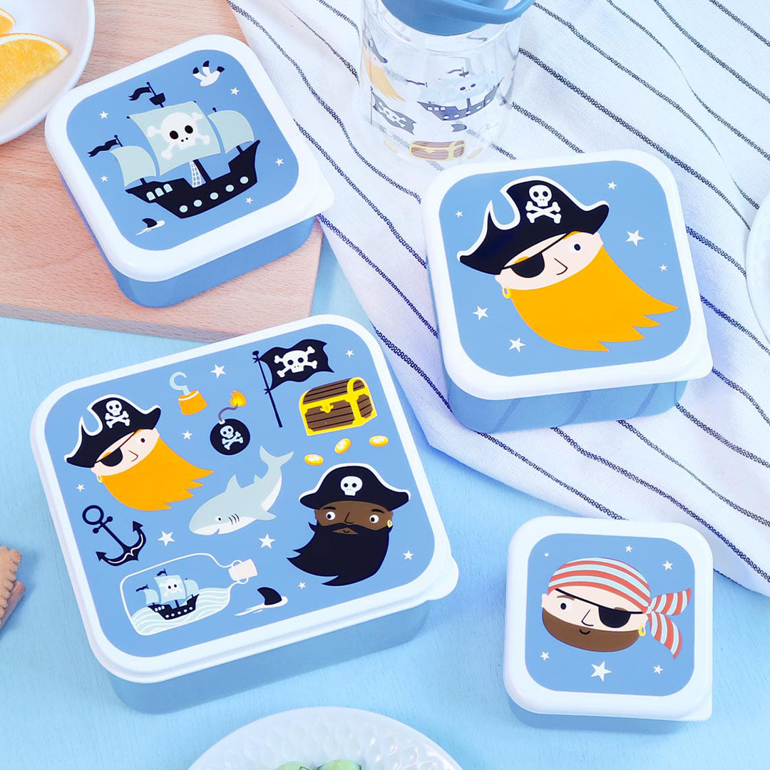 a little lovely company lunchbox set - piraten - 4st | SBSEPI80 | 5