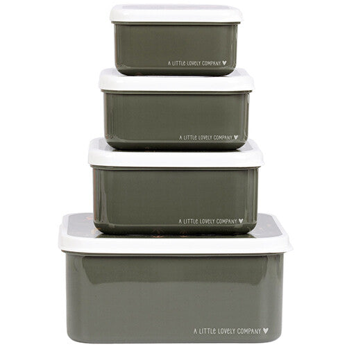 a little lovely company lunchbox set - savanna - 4st | SBSESA46 | 2
