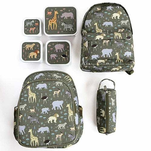 a little lovely company lunchbox set - savanna - 4st | SBSESA46 | 5