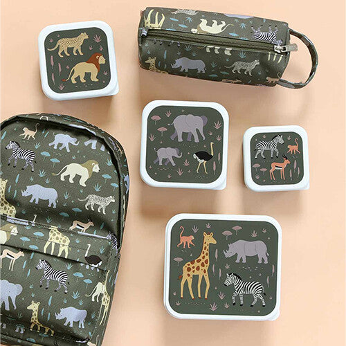 a little lovely company lunchbox set - savanna - 4st | SBSESA46 | 6