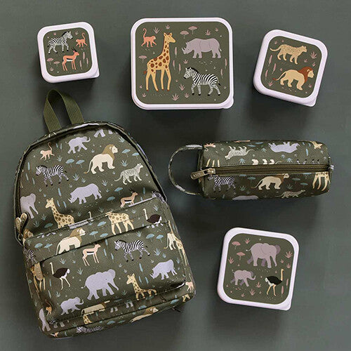 a little lovely company lunchbox set - savanna - 4st | SBSESA46 | 7
