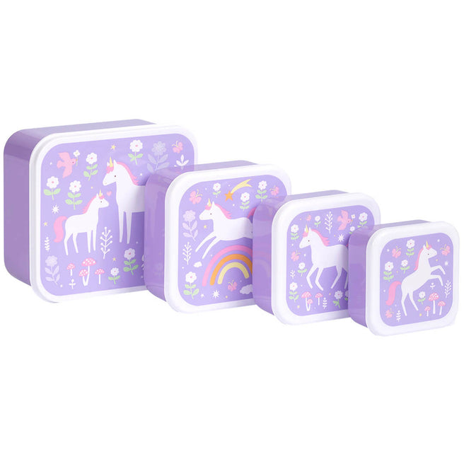a little lovely company lunchbox set - unicorn dreams - 4st | SBSEUD73 | 0