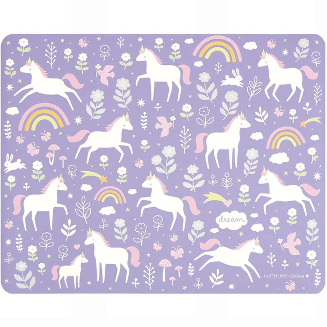 a little lovely company placemat unicorn dreams | PMUNPU10 | 0