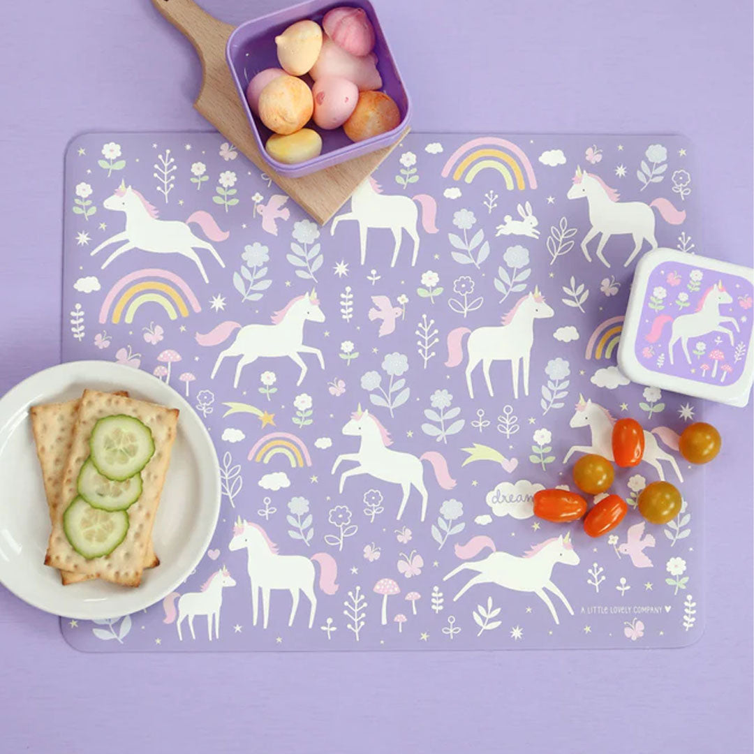 a little lovely company placemat unicorn dreams | PMUNPU10 | 3