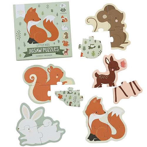 a little lovely company puzzels bosvriendjes - 5st | PGPUFF05 | 0