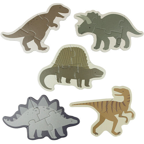 a little lovely company puzzels dinosaurussen - 5st | PGPUDI06 | 1