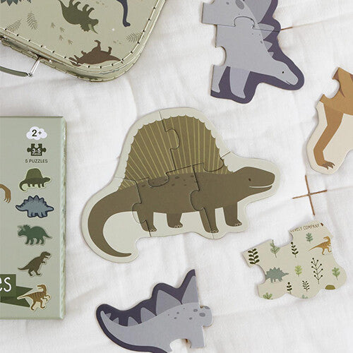 a little lovely company puzzels dinosaurussen - 5st | PGPUDI06 | 2