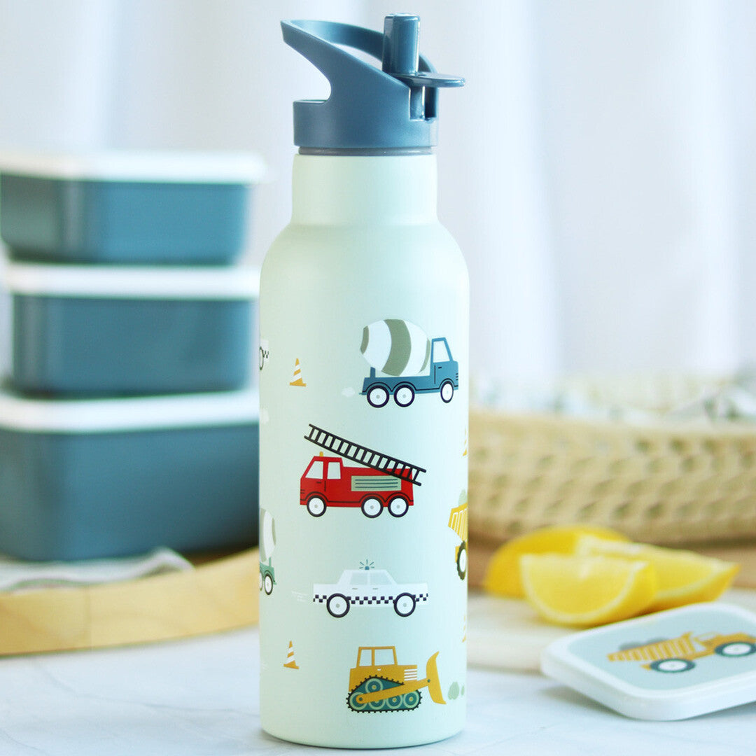 a little lovely company rvs drinkfles voertuigen - 500ml | DBSXVE72 | 1