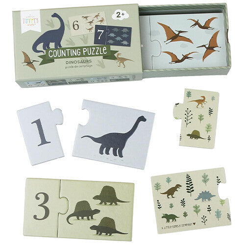 a little lovely company telpuzzel - dinosaurussen - 10x2st | PGCPDI02 | 0