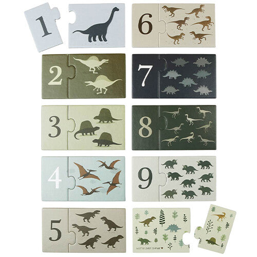 a little lovely company telpuzzel - dinosaurussen - 10x2st | PGCPDI02 | 1