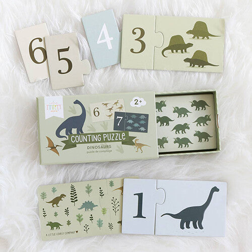 a little lovely company telpuzzel - dinosaurussen - 10x2st | PGCPDI02 | 3