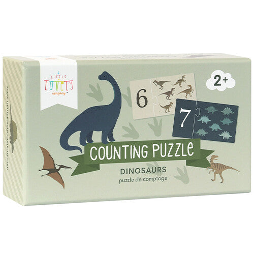 a little lovely company telpuzzel - dinosaurussen - 10x2st | PGCPDI02 | 4