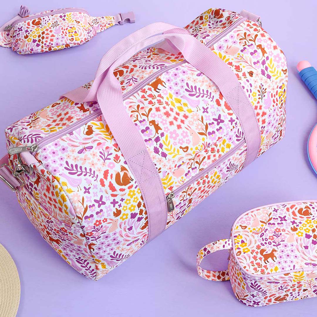 a little lovely company weekendtas bloementuin - 46 cm | TBFGMU14 | 2
