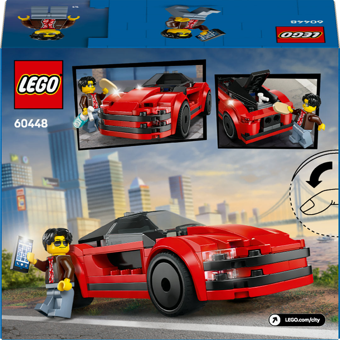 LEGO city rode sportwagen supercar voertuig